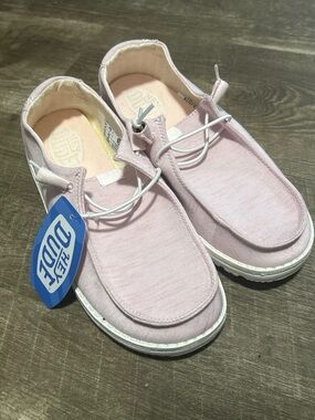 Pink Hey Dude Womens Slip-On Shoes